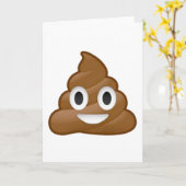 Carte Poop émoji (Fleur jaune)