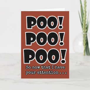 Carte POOP émoji drôle POO mignonette anniversaire de en