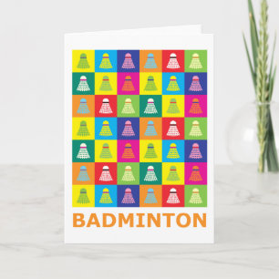 Carte Pop art badminton
