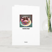 Carte Pop Art Beared Dude Anniversaire (Dos)