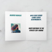 Carte Pop Art Beared Dude Anniversaire (Intérieur)