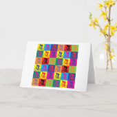 Carte Pop Art Cycling (Fleur jaune)