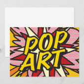 Carte POP ART Fun Retro Comédie Livre Pop Art (Devant / Derrière)