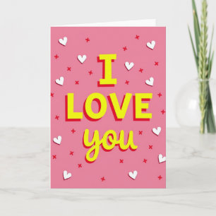 Carte Pop Art « Je t'aime »
