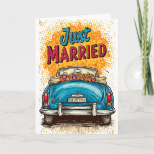 Carte Pop Art juste marié