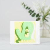Carte Pop Art Snowman Mitten (Debout devant)