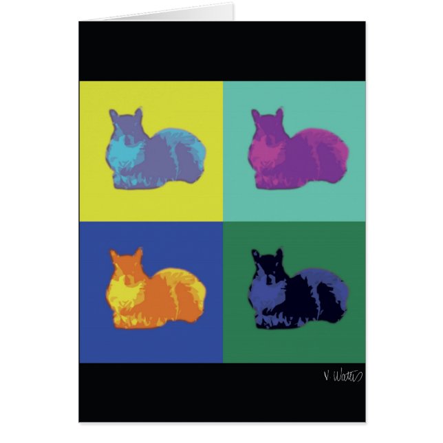 Carte Pop Art Squirel (Devant)