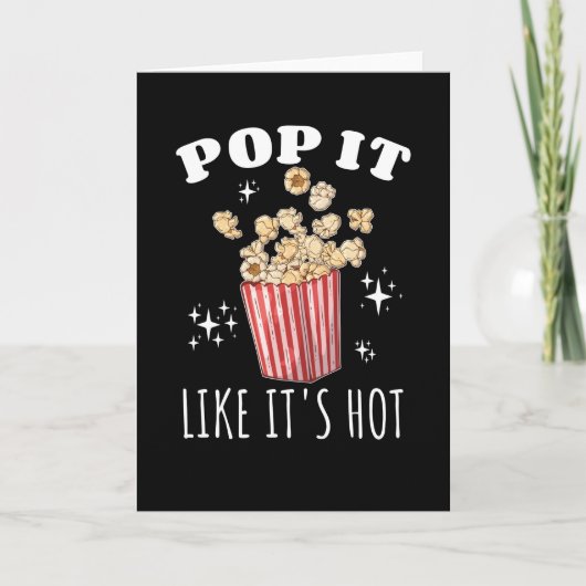 Carte Pop it like it's Hot Popcorn (Devant)