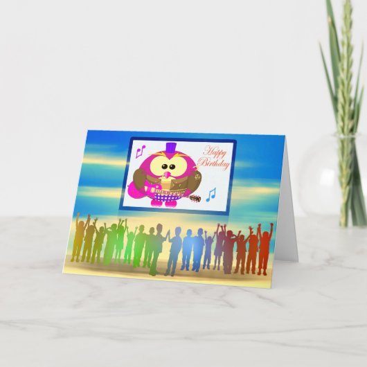 Carte Pop Owl (Devant)