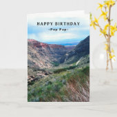 Carte Pop Pop Anniversaire Big Horn Mountains Wyoming Ca (Fleur jaune)