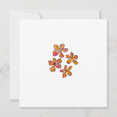 Carte Pop rose floral "Merci" ! (Dos)