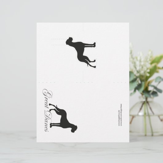 Carte pop spéciale Great Dane (Debout devant)