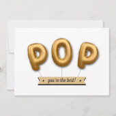 Carte Pop, tu es le meilleur ! Fête des pères de ballon (Devant)