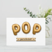 Carte Pop, tu es le meilleur ! Fête des pères de ballon (Debout devant)