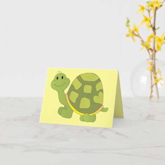 Carte Pop Turtle ! (Fleur jaune)