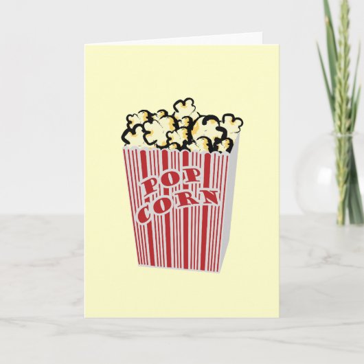 Carte Popcorn greeting card that you create! (Devant)