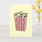 Carte Popcorn greeting card that you create! (Fleur jaune)