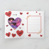 Carte Popcorn personnalisé de la Saint-Valentin d'amour (Intérieur)