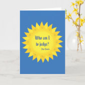 Carte Pope Francis Who (Fleur jaune)