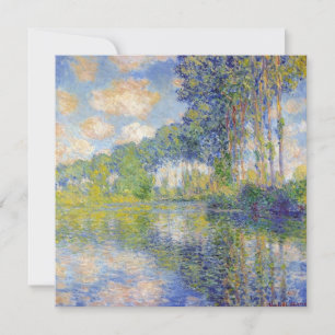 Carte Poplaires sur l'Epte (par Claude Monet)