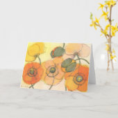 Carte Poppies (Fleur jaune)