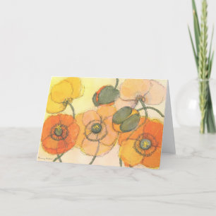 Carte Poppies