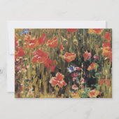 Carte Poppies de Robert Vonnoh, Impressionnisme Vintage (Devant)