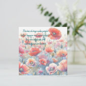 Carte Poppies d'Islande et citation (Debout devant)