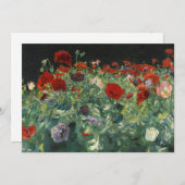 Carte Poppies | John Singer Sargent (Devant / Derrière)