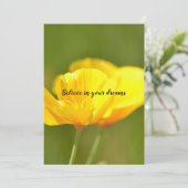 Carte Poppies orange (Debout devant)