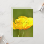 Carte Poppies orange (Devant/Arrière en situation)