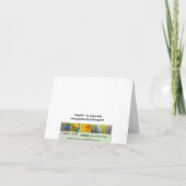 Carte "Poppies" Rouge et orange (Dos)