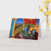 Carte Poppies rouges (Fleur jaune)