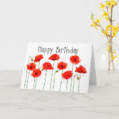 Carte Poppy (Fleur jaune)