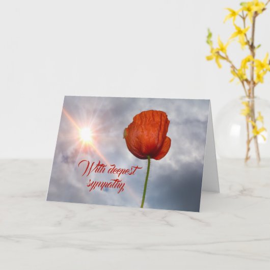 Carte Poppy (Fleur jaune)