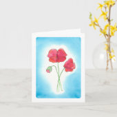 Carte Poppy (Fleur jaune)