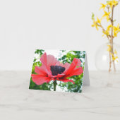 Carte Poppy blank notecard (Fleur jaune)