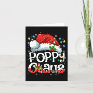 Carte Poppy Claus Xmas Père Noël Correspondre Famille No