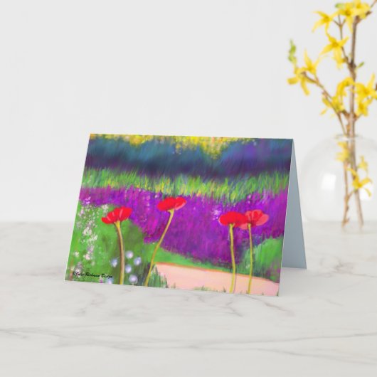 Carte Poppys dans Millenium Park Chicago (Fleur jaune)