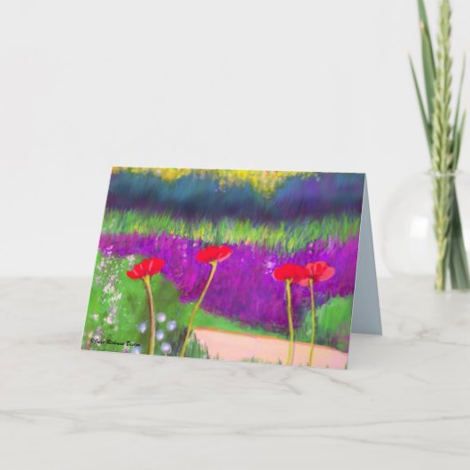 Carte Poppys dans Millenium Park Chicago (Devant)