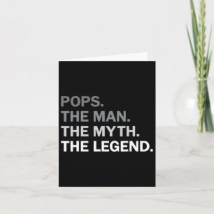 Carte Pops Man Myth Légende Grand-père Fête des pères An