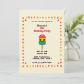 Carte Popsicle d'anniversaire sur Jaune (Debout devant)