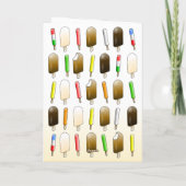 Carte Popsicles et bar de glace (Dos)