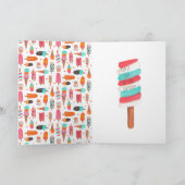 Carte Popsicles & glaces Anniversaire Salutation (Intérieur)