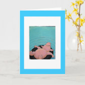 Carte porc (Fleur jaune)