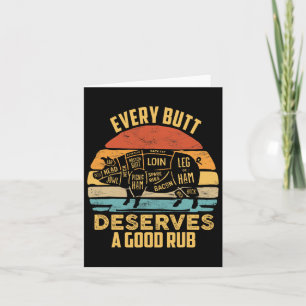 Carte Porc Barbecue Chaque Bouton Mérite Un Bon Cochon B