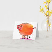 Carte Porc de tango • Nate Perdue, âge 6 (Fleur jaune)