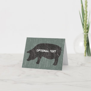 Carte Porc Noir Rustique