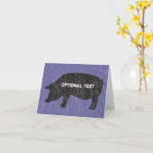 Carte Porc Noir Rustique (Fleur jaune)