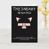 Carte Porc sournois de Ninja (Fleur jaune)